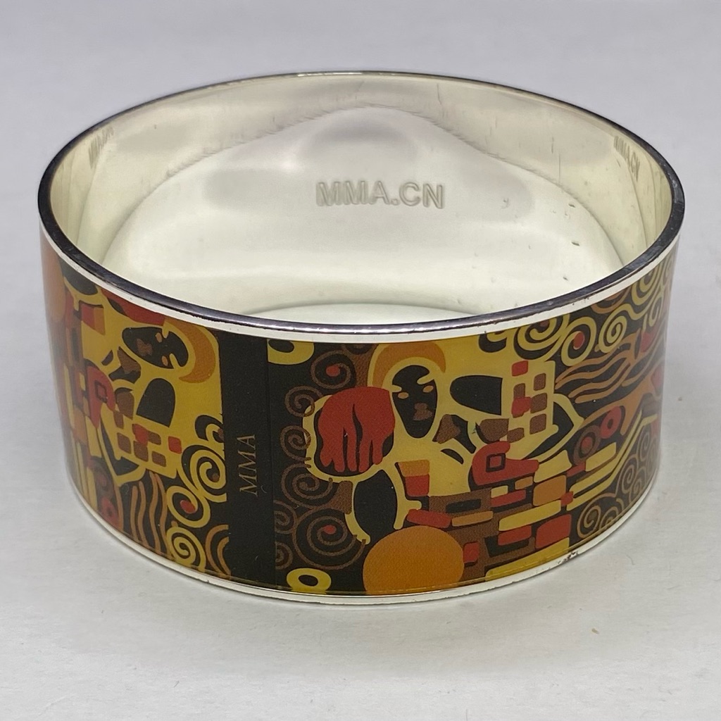 Metropolitan Museum Of Art Silver Tone Bangle Bracelet